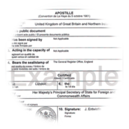 Legalisation (Apostille)